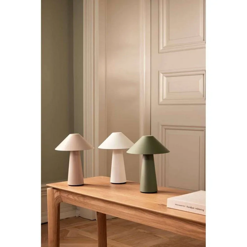 accu-tafellamp Cannes, 26 cm IP44 by Globen Lighting in Beige – product photo 5 of 5