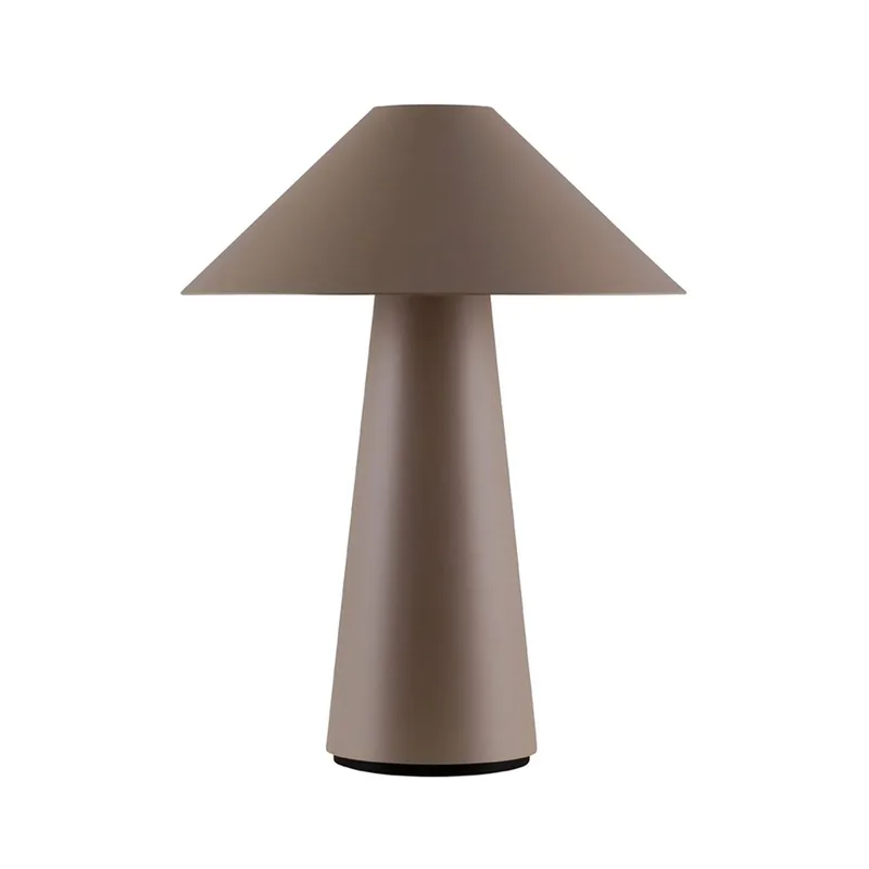 accu-tafellamp Cannes, 26 cm IP44 by Globen Lighting in Brown – product photo