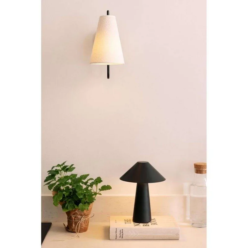 accu-tafellamp Cannes, 26 cm IP44 by Globen Lighting in Black – product photo