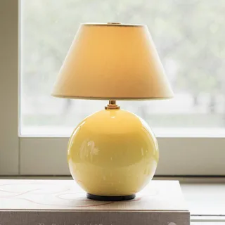 accu-tafellamp IRIS, geel/geel, hoogte 23 cm by Globen Lighting in Yellow – product photo 1 of 5