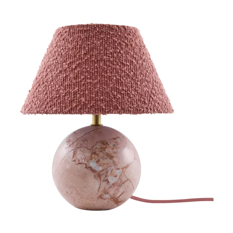Castello 24 Tischleuchte Dämmerungsrosa Marmor von Globen Lighting – Produktfoto