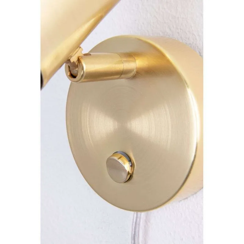 Clark 1 Wandleuchte mit Stecker, messing von Globen Lighting – Produktfoto