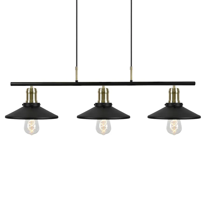 Disc Pendelleuchte 3 Schwarz by Globen Lighting – product photo