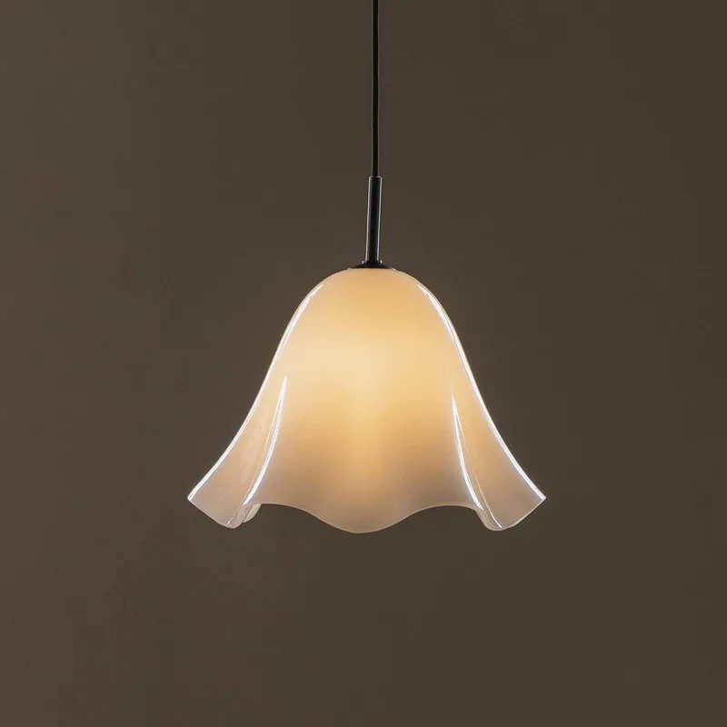 hanglamp Bello, wit, Ø 30 cm glas de Globen Lighting en Blanc, Bronze – photo du produit