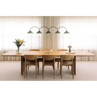 hanglamp CURVE 5, 5-lamps, 165 cm från Globen Lighting i Grön – produktbild 5 av 5