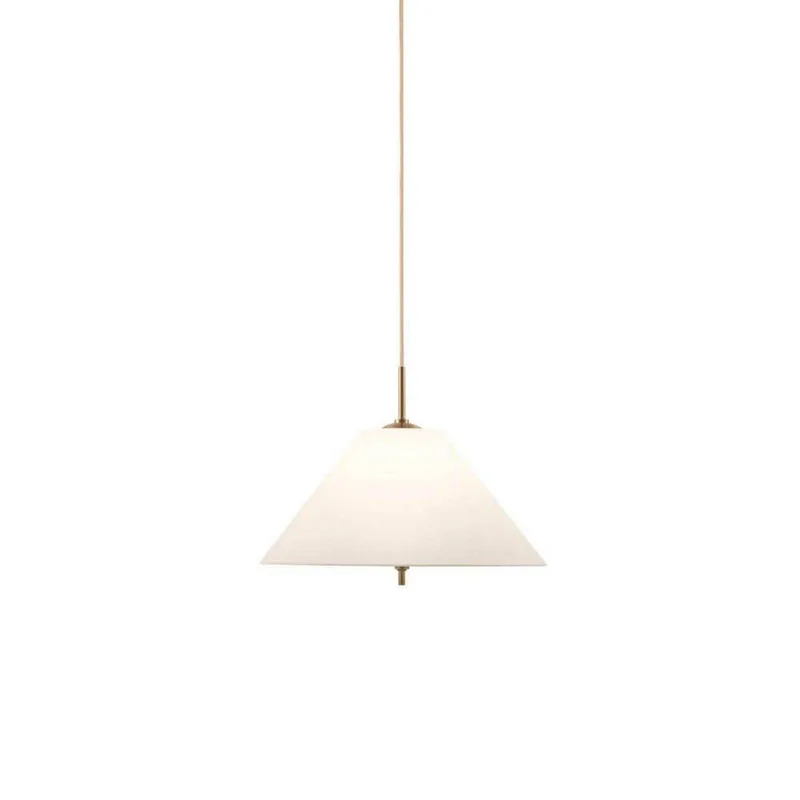 hanglamp IRIS, crème, Ø 25 cm by Globen Lighting in Cream, Brass – product photo