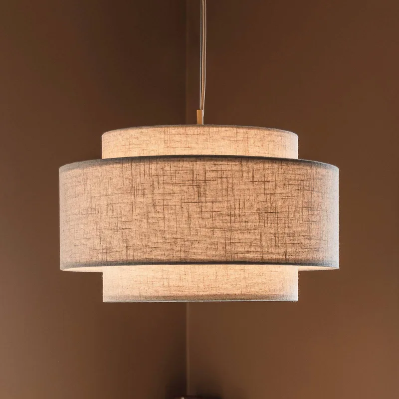 hanglamp Noah Bouclé, Ø 50 cm by Globen Lighting in Beige – product photo