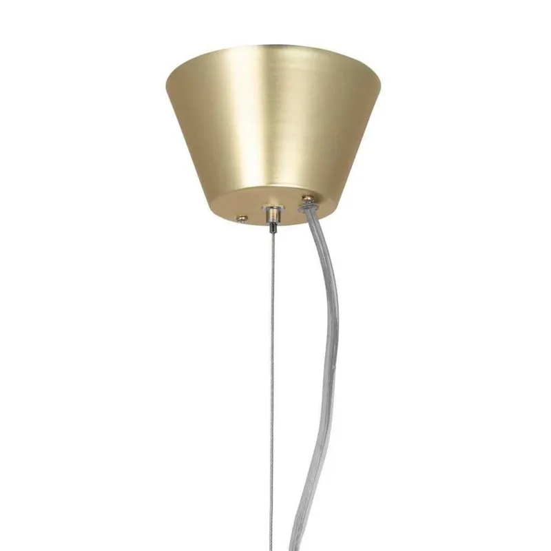 hanglamp Torrano, groen, Ø 30 cm by Globen Lighting in Donkergroen gemarmerd, White, Geborsteld messing – product photo