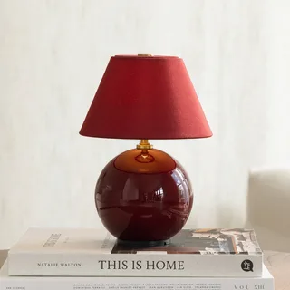 IRIS accu-tafellamp, hoogte 23 cm, G4 by Globen Lighting in Red – product photo 2 of 2