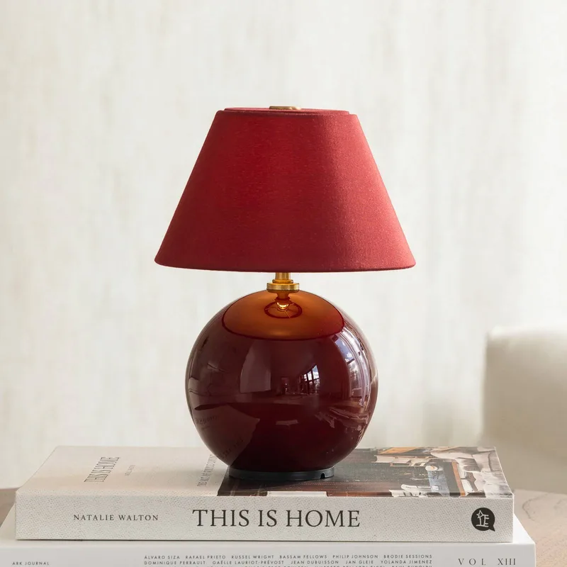 IRIS accu-tafellamp, hoogte 23 cm, G4 by Globen Lighting in Red – product photo 2 of 2