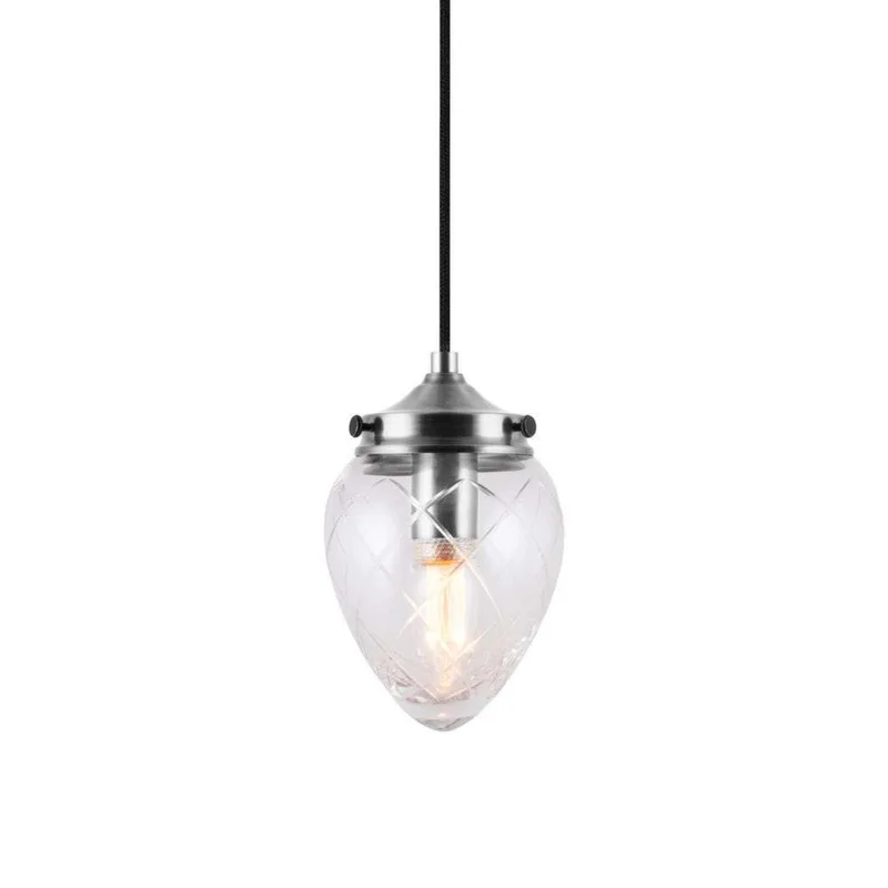 Juni 11 Hanglamp Antiek Staal/Helder by Globen Lighting – product photo