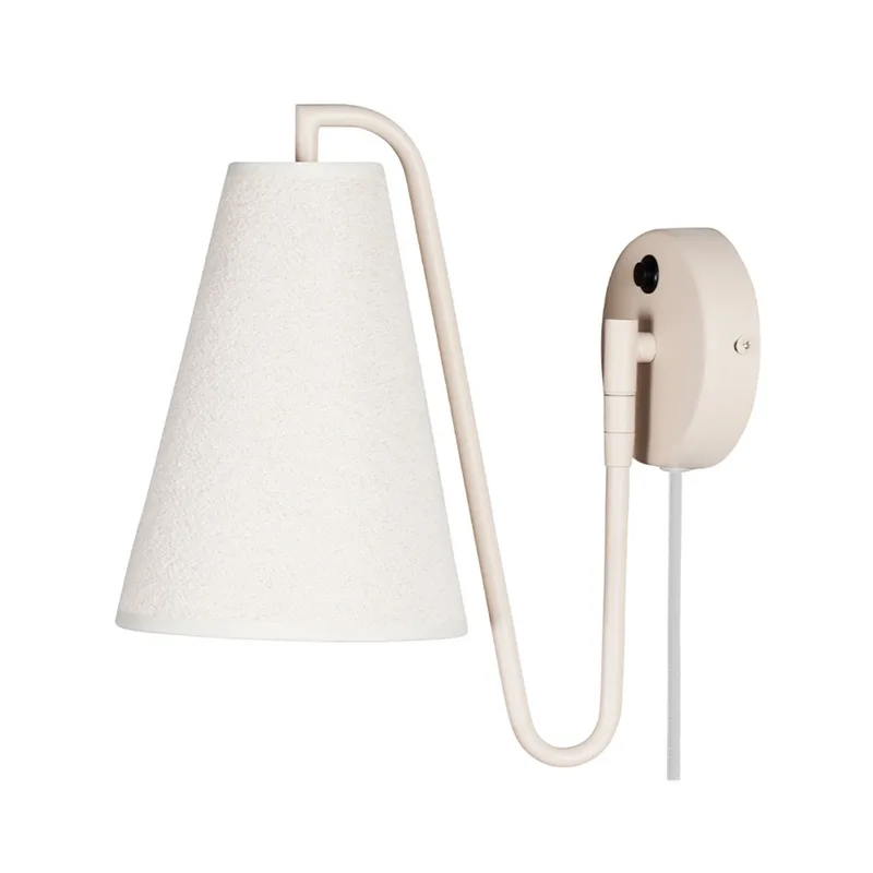 Lou Wandlamp Bouclé Wit/Beige by Globen Lighting – product photo