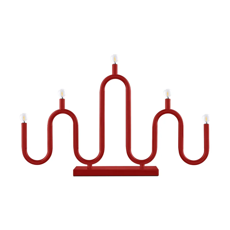 Noel 5 Adventskerzenhalter Rot by Globen Lighting – product photo
