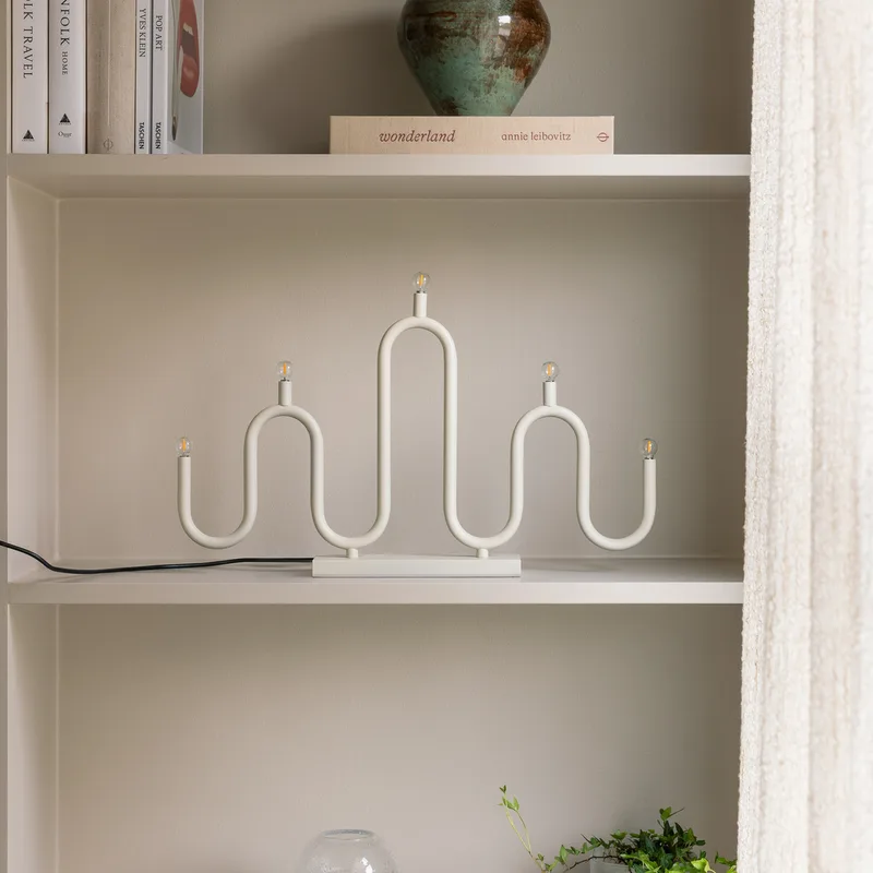 Noel tafellamp 50 cm beige metaal by Globen Lighting – product photo