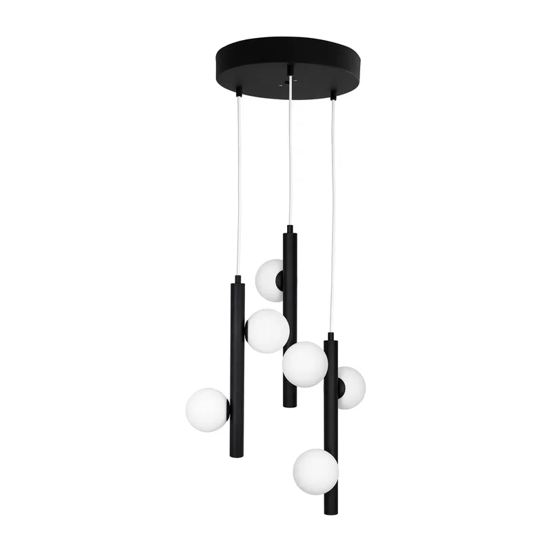 Pearl 3 Pendelleuchte Schwarz by Globen Lighting – product photo