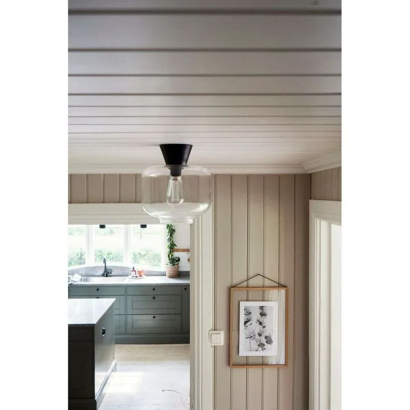Ritz Plafondlamp Clear/Black by Globen Lighting – product photo