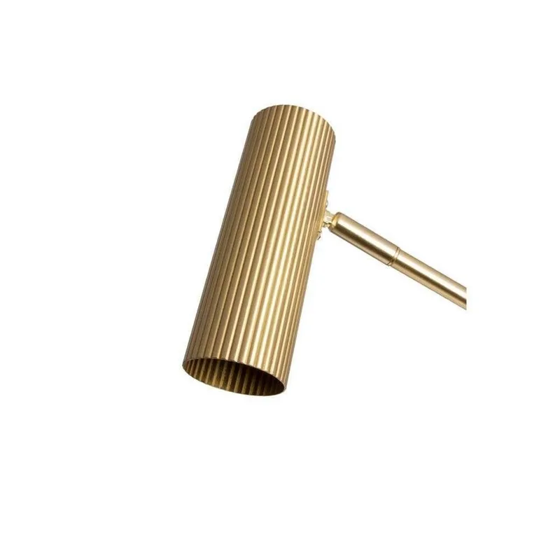 tafellamp Hubble READ, messing hoogte 45 cm by Globen Lighting in Geborsteld messing – product photo