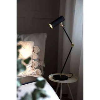 tafellamp Hubble READ, zwart Hoogte 45 cm de Globen Lighting en Noir, Laiton – photo du produit 3 sur 5