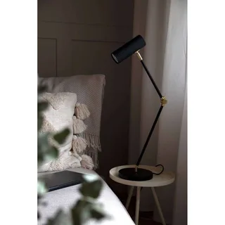 tafellamp Hubble READ, zwart Hoogte 45 cm de Globen Lighting en Noir, Laiton – photo du produit 4 sur 5