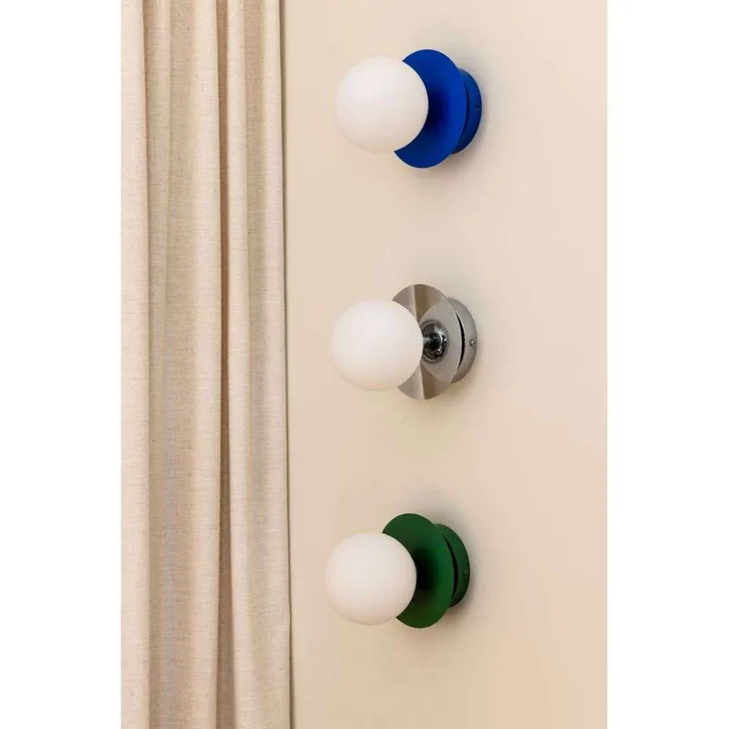 wandlamp ART DECO, groen/wit, Ø 16 cm, IP44 by Globen Lighting in Green, White – product photo