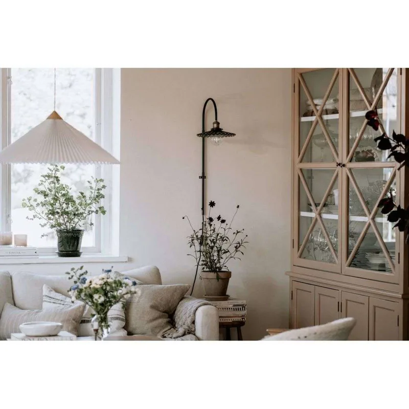 wandlamp COBBLER, grijs, hoogte 75 cm by Globen Lighting in Rookgrijs, Black – product photo