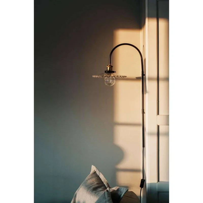 wandlamp COBBLER, helder, hoogte 75 cm van Globen Lighting in Helder, Zwart – productfoto