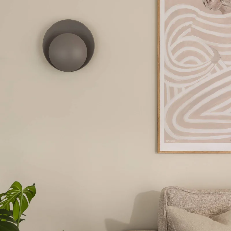 wandlamp ORBIT, metaal, Ø 30 cm by Globen Lighting in Grey – product photo