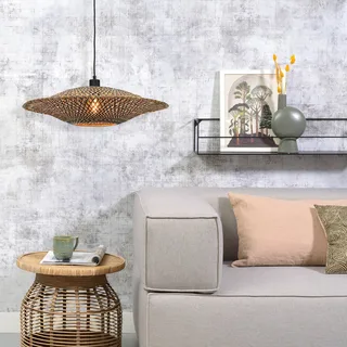 Bali hanglamp van bamboe, Ø 60 cm by GOOD&MOJO in Natural, Black – product photo 3 of 5