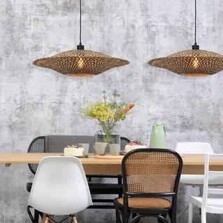 Bali hanglamp van bamboe, Ø 60 cm by GOOD&MOJO in Natural, Black – product photo 4 of 5