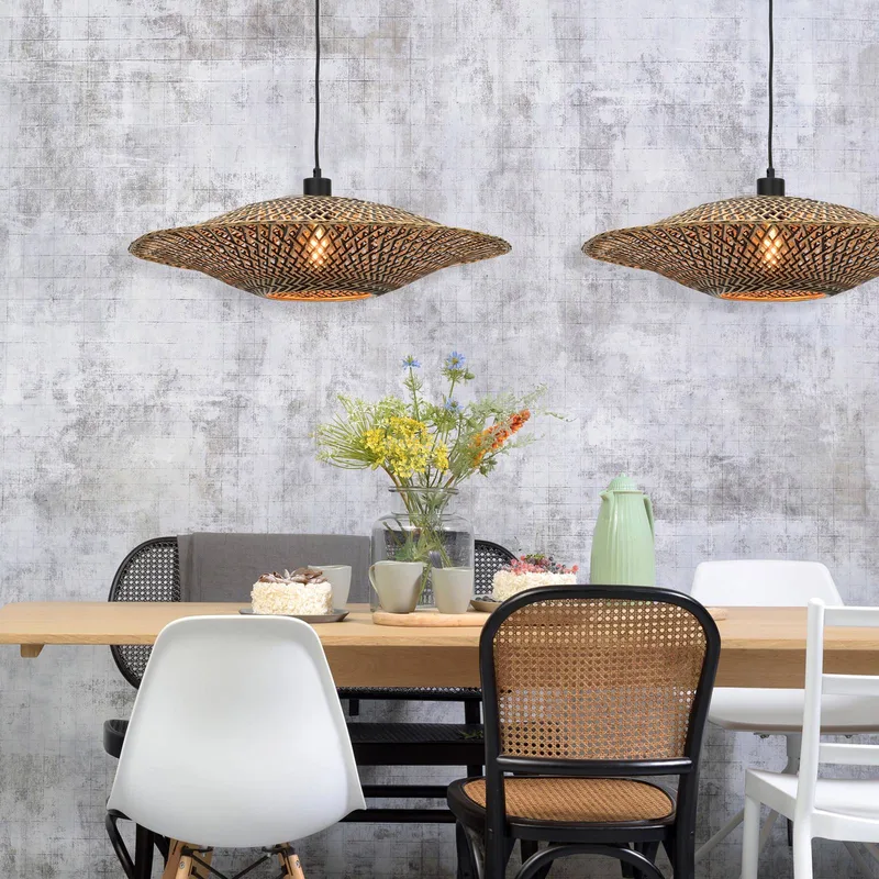 Bali hanglamp van bamboe, Ø 60 cm by GOOD&MOJO in Natural, Black – product photo 4 of 5
