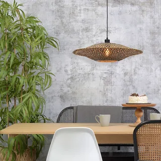 Bali hanglamp van bamboe, Ø 60 cm by GOOD&MOJO in Natural, Black – product photo 2 of 5