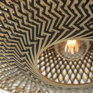 Bali hanglamp van bamboe, Ø 87 cm by GOOD&MOJO in Natural, Black – product photo 5 of 5