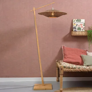 Bali vloerlamp, frame naturel, Ø 60 cm by GOOD&MOJO in Natural – product photo 2 of 5