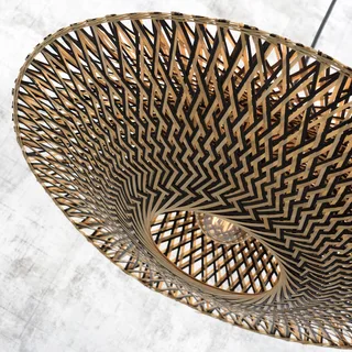 Bali vloerlamp, frame naturel, Ø 60 cm by GOOD&MOJO in Natural – product photo 4 of 5