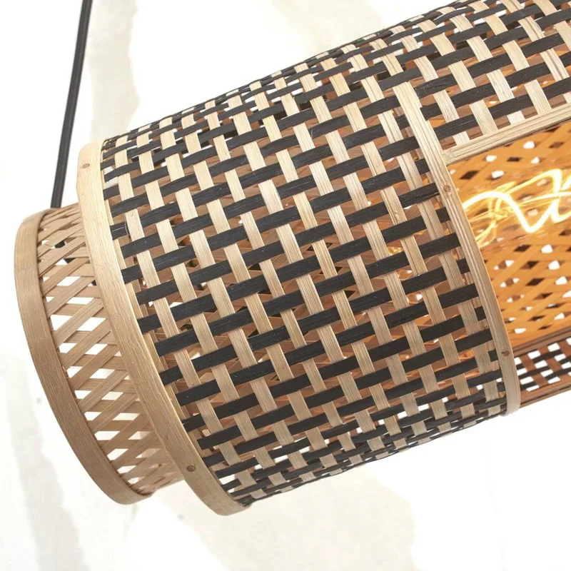 Bhutan hanglamp 85 cm naturel/zwart by GOOD&MOJO in Natural, Black – product photo 5 of 5