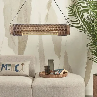 Bhutan hanglamp 85 cm naturel/zwart by GOOD&MOJO in Natural, Black – product photo 3 of 5
