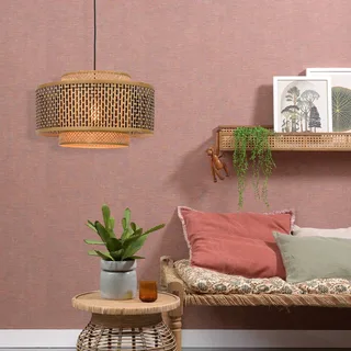 Bhutan hanglamp van bamboe Ø 50 cm van GOOD&MOJO in Naturel, Zwart – productfoto 4 van 5