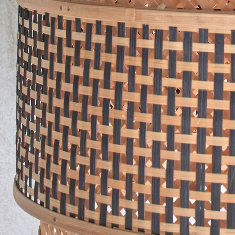 Bhutan plafondlamp, bamboe, Ø 40 cm by GOOD&MOJO in Natural, Black – product photo 5 of 5