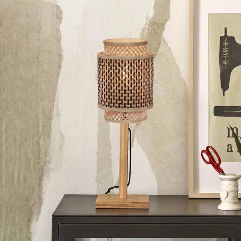 Bhutan-tafellamp, 18 x 25 cm, naturel by GOOD&MOJO in Natural – product photo 1 of 5