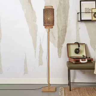 Bhutan vloerlamp, 145 cm, naturel by GOOD&MOJO in Natural – product photo 1 of 5