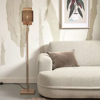 Bhutan vloerlamp, hoogte 135 cm, naturel de GOOD&MOJO en Naturel – photo du produit 2 sur 5