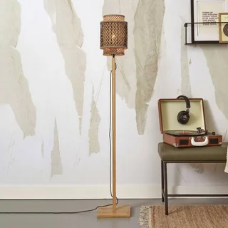 Bhutan vloerlamp, hoogte 135 cm, naturel de GOOD&MOJO en Naturel – photo du produit 1 sur 5