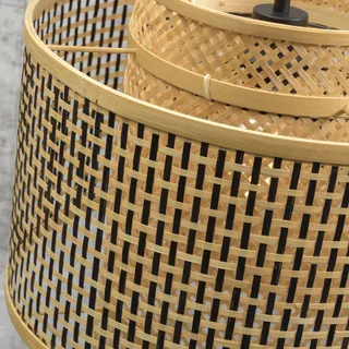 Bhutan vloerlamp, naturel, 176 cm, Ø 40 cm de GOOD&MOJO en Naturel – photo du produit 3 sur 5