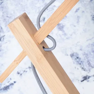 Bhutan vloerlamp, naturel, 176 cm, Ø 40 cm de GOOD&MOJO en Naturel – photo du produit 5 sur 5