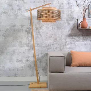 Bhutan vloerlamp, naturel, 176 cm, Ø 50 cm by GOOD&MOJO in Natural – product photo 1 of 5