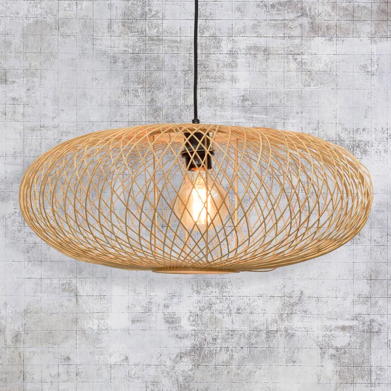 Cango hanglamp, ellips, naturel by GOOD&MOJO in Natural – product photo 1 of 5