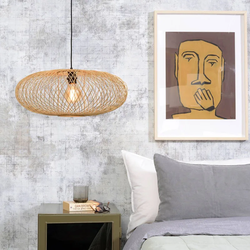Cango hanglamp, ellips, naturel by GOOD&MOJO in Natural – product photo 3 of 5