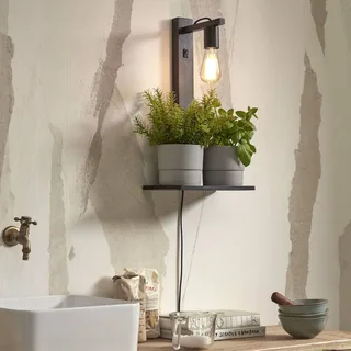 Flores wandlamp met opbergruimte by GOOD&MOJO in Black – product photo 2 of 3