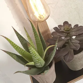 Flores wandlamp met opbergvak, naturel by GOOD&MOJO in Natural – product photo 5 of 5