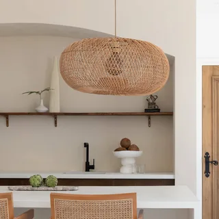 hanglamp Arizona, naturel, Ø 70 cm, rotan, E27 by GOOD&MOJO in Licht hout – product photo 3 of 5